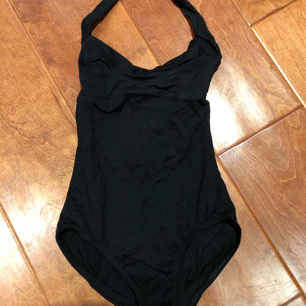 Black ballet leotard